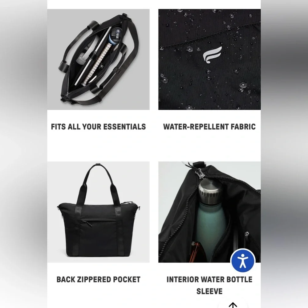 Fabletics The Everyday Tote in Berry Crush - Picture 12 of 13